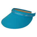 Dolly Mama: Ladies Kaitlyn Clip on Crystal Visor Hats