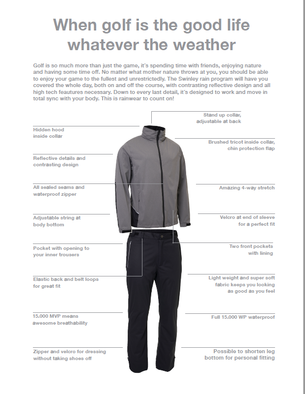 Abacus Sports Wear: Men's High-Performance Rain Jacket - Swinley