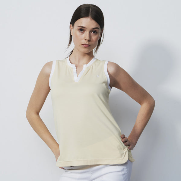 Daily Sports: Women's Massy Sleeveless Polo - Macaron Yellow