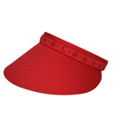 Dolly Mama: Ladies Full Clip On Visor - Phoebe with Crystal Flowers Hats