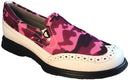Sandbaggers: Women's Golf Shoes - Vanessa Pink Camo & White