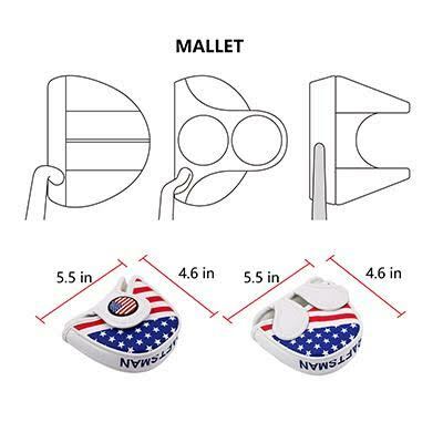 Copriputter Ricamato ReadyGOLF Happy Place – Per Mallet V2, Nuovo