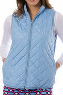 Golftini Sky Blue Women's Wind Vest (Size Large) SALE Clothing Accessories