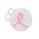 Navika: Ball Marker & Hat Clip - Pink Ribbon Open Heart