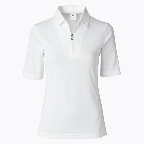 Daily Sports Women's Macy White Half Sleeve Polo (Size Small) SALE