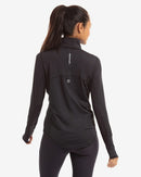 BloqUV: Women's UPF 50 Relaxed Mock Zip Top (3002) - Black