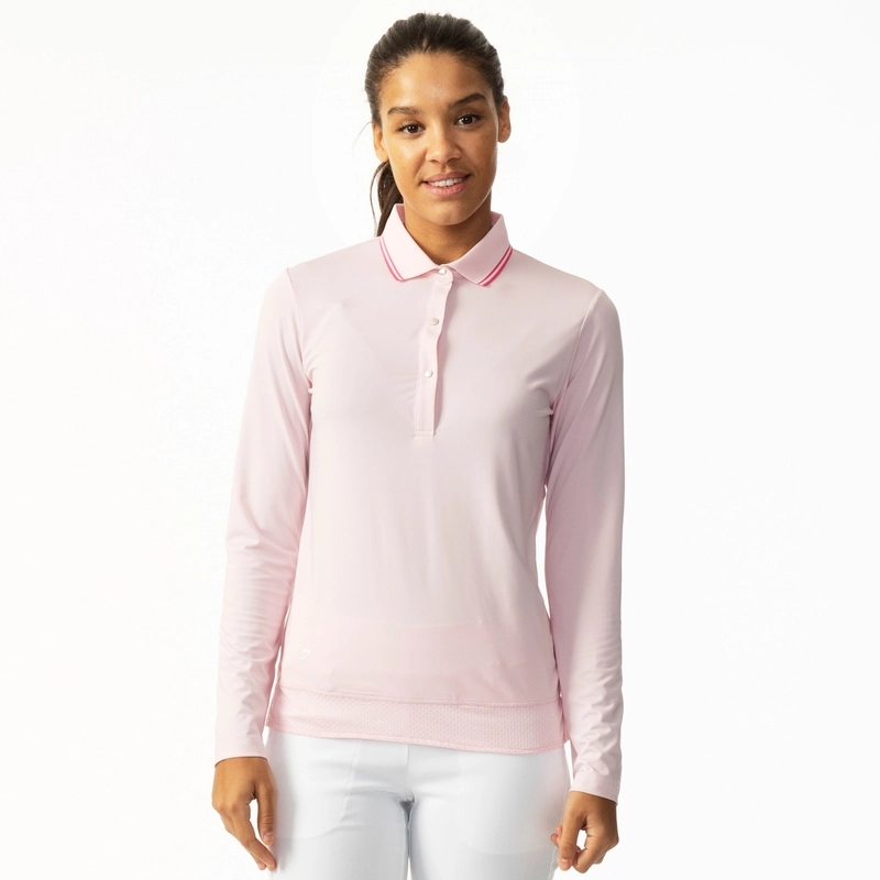 Daily Sports: Women's Corina Long Sleeve Polo - Pink