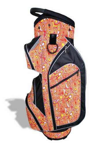 Taboo Fashions: Ladies Monaco Premium Lightweight Cart Bag - Orange Lava
