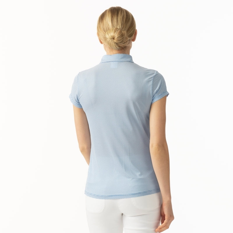 Daily Sports: Women's Carmela Short Sleeve  Polo - Pacific Blue