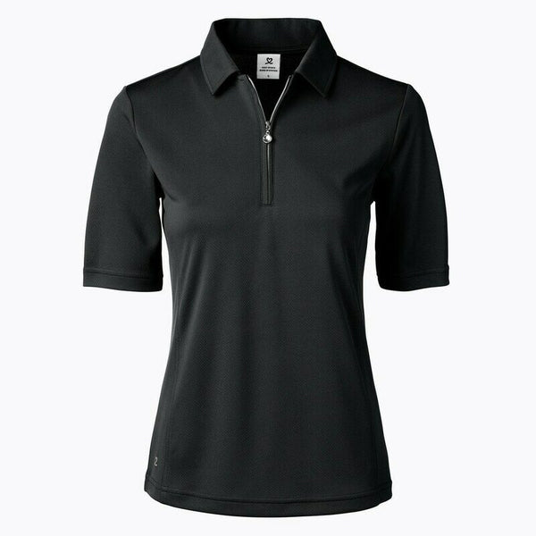 Daily Sports Women's Macy Black Half Sleeve Polo (Size Small) SALE