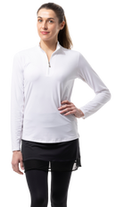 SanSoleil: Ladies UPF 50 SunGlow Zip Mock - 900434 Clothing