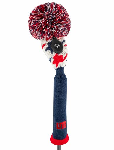 Just 4 Golf: Loudmouth Hybrid Headcover - Red Blue Tooth