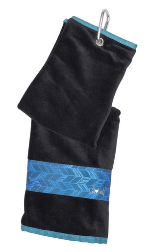 Glove It: Golf Bag Towel - Teal Chevron