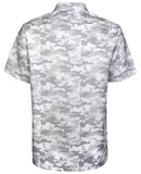 Tattoo Golf: Men's Camo Cool-Stretch Golf Shirt - White Clothing