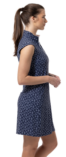 SanSoleil: Ladies UPF 50 SolStyle Cool Sleeveless Zip Mock Dress - 900722C Clothing