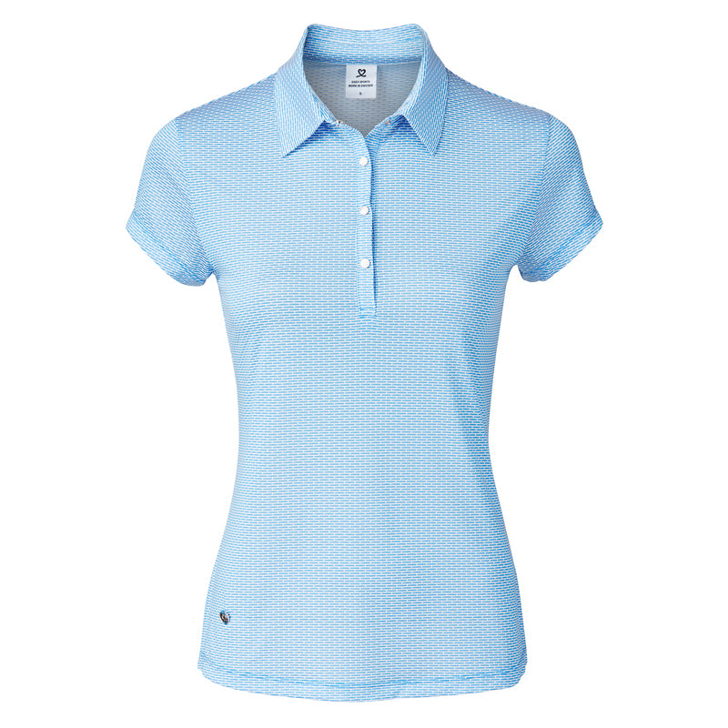 Daily Sports: Women's Carmela Short Sleeve  Polo - Pacific Blue