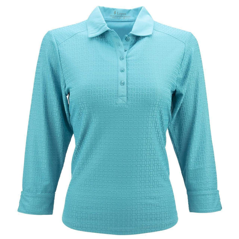 Nancy Lopez Golf: Women's 3/4 Sleeve Polo - Journey