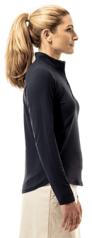SanSoleil: Ladies UPF 50 SolTek Lux Long Sleeve Mock - 900622 Clothing
