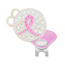Navika: Ball Marker & Hat Clip - Pink Ribbon Open Heart