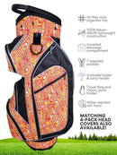 Taboo Fashions: Ladies Monaco Premium Lightweight Cart Bag - Orange Lava