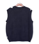 Golf Knickers: Men's Argyle Sweater Vest & Socks Signature Series - Navy / White Clothing