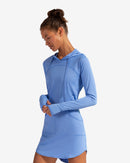 BloqUV: Women's UPF 50 Hoodie Dress (2009) - Indigo Clothing