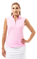 SanSoleil: Ladies UPF 50 Sunglow Sleeveless Mock - 900439 Clothing
