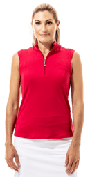 SanSoleil: Ladies UPF 50 Sunglow Sleeveless Mock - 900439 Clothing
