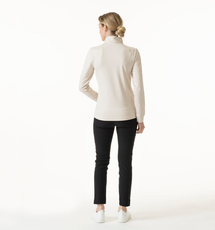 Daily Sports: Women's Anna Long Sleeve Half Neck Top - White