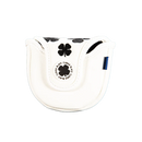 Black Clover Live Lucky Mallet Putter Cover - Live Lucky White and Red Golf