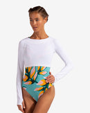 BloqUV: Women's UPF 50 Crop Top (4001) - White Clothing