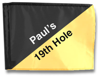 Markers Inc: Custom Pin Flags - Custom 19th Hole Golf Flags