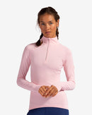 BloqUV: Women's UPF 50 Mock Zip Top (3001) - Tickle me Pink Clothing