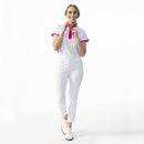 Daily Sports Women's Billie Short Sleeve Dahlia Pink Polo Shirt (Size Small) SALE