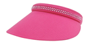 Dolly Mama: Ladies Kaitlyn Clip on Crystal Visor Hats