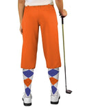 orange golf knickers