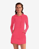 BloqUV: Women's UPF 50 Hoodie Dress (2009) - Watermelon Clothing