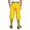 Golf Knickers: Mens 'Par 4' Cotton/Ramie Golf Knickers - Yellow Clothing