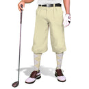Golf Knickers: Mens 'Par 4' Cotton/Ramie Golf Knickers - Natural Clothing