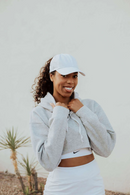 VimHue: Women's Sun Goddess UPF 50+ Ponytail Cap - White Hats