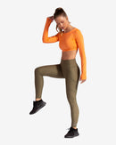 BloqUV: Women's UPF 50 Crop Top (4001) - Tangerine Clothing
