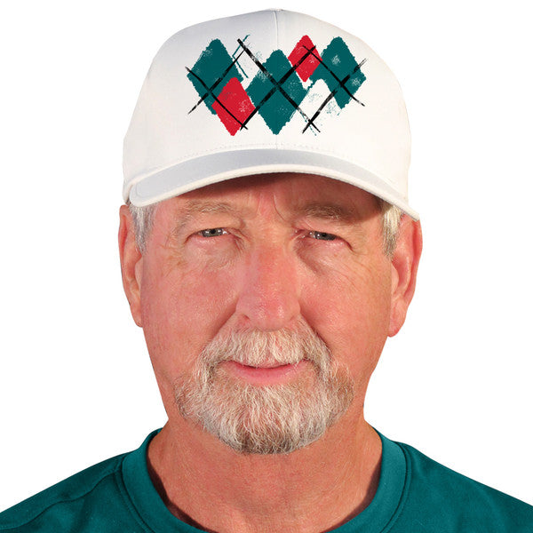Teal/White/Red Cap