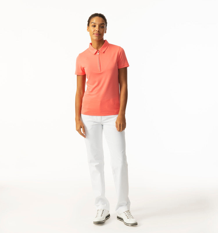 Daily Sports: Women's Peoria Short Sleeve Polo - Coral