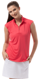 SanSoleil: Ladies UPF 50 Sunglow Sleeveless Mock - 900439 Clothing