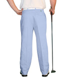 Golf Knickers: Mens 'Par 4' Cotton/Ramie Golf Trousers - Light Blue Clothing