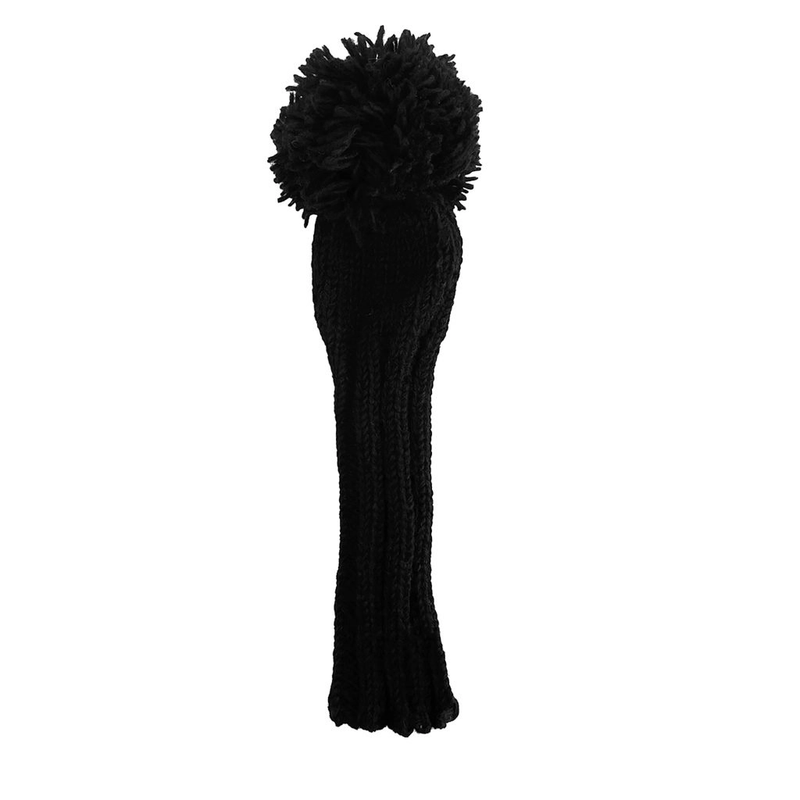 Sunfish: Hand-Knit Wool Headcovers - Murdered Out Black on Black