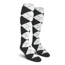 Golf Knickers: Men's Over-The-Calf Argyle Socks - Olive/White Socks