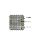 Black, khaki, light blue plaid golf knickers