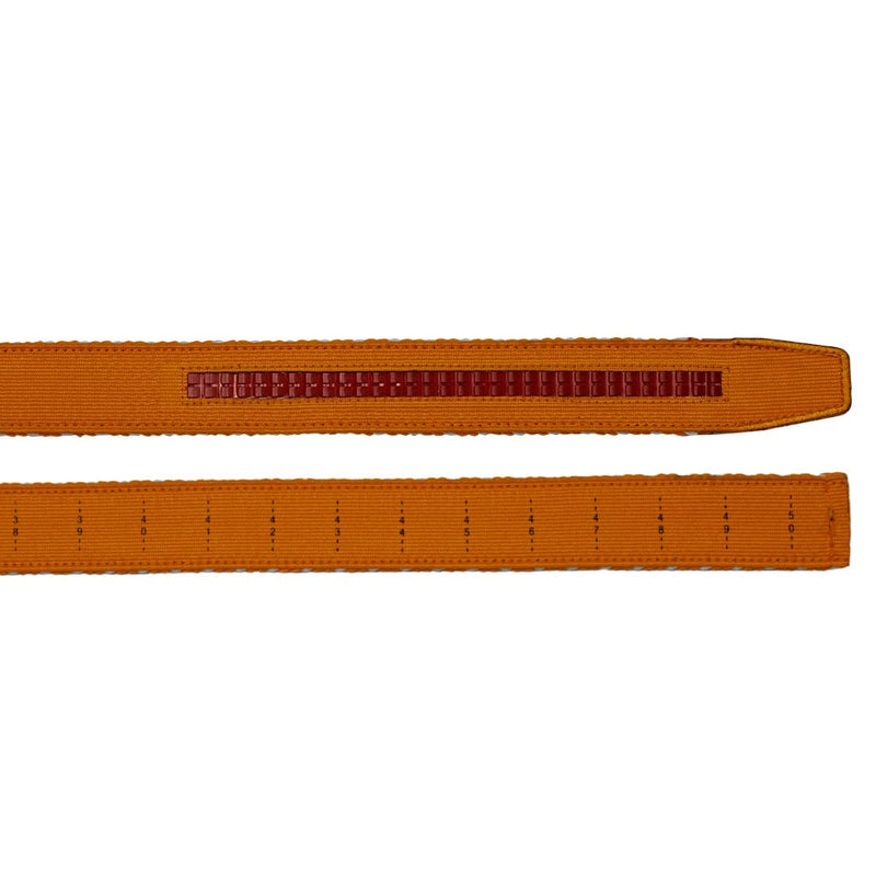 Nexbelt: Men's Braided Belt  - Burnt Orange & White