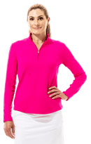 SanSoleil: Ladies UPF 50 SolTek Lux Long Sleeve Mock - 900622 Clothing